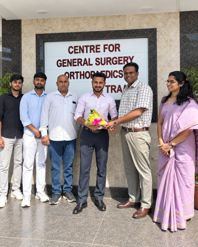 Hospital Welcome Ceremony with Bouquet